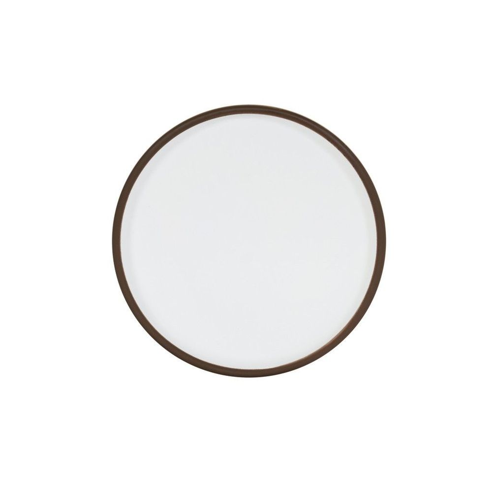 Cal-mil Hudson Two Tone Collection Stoneware Low Rim Melamine Plate, 6 Inch -- 6 Per Case