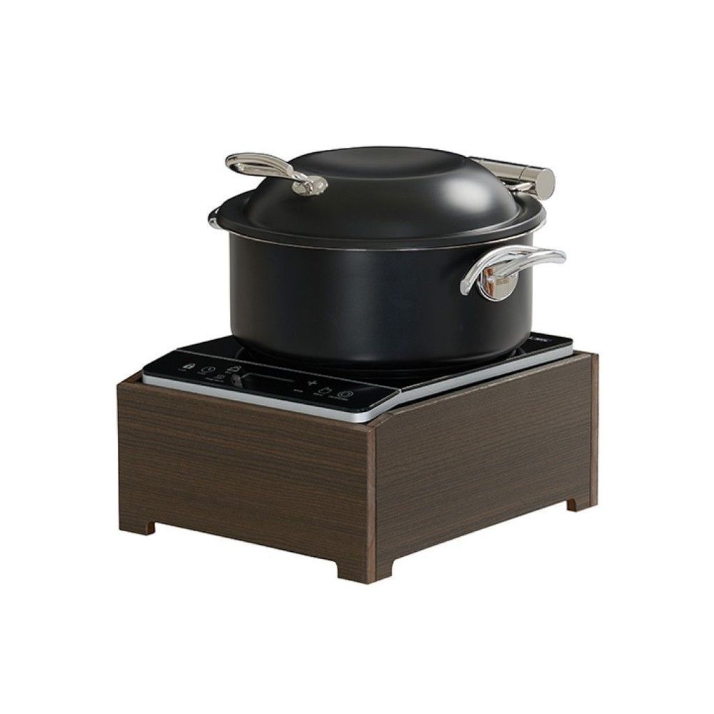 Cal-mil Vista Collection Mocha Hdpe Induction Unit, 15 X 12.75 X 6.5 Inch