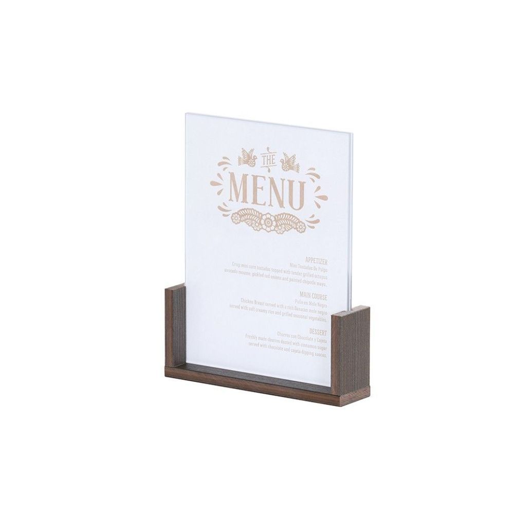 Cal-mil Vista Collection Mocha U-frame 8.5 X 11 Inch Cardholder, 9 X 12 X 2 Inch -- 6 Per Case