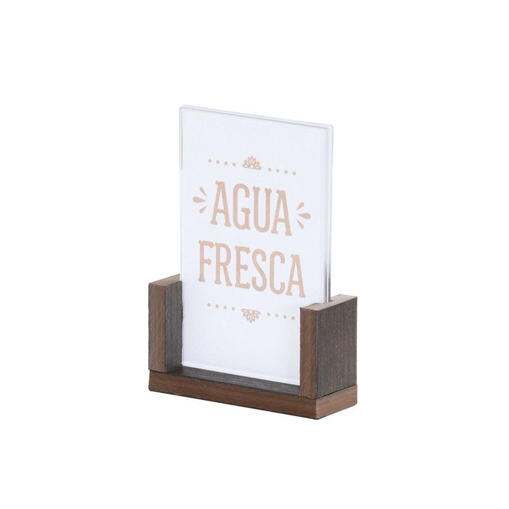 Cal-mil Vista Collection Mocha U-frame 4 X 6 Inch Cardholder, 7 X 5 X 2 Inch -- 6 Per Case