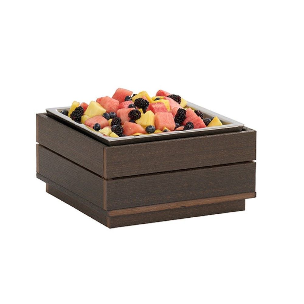 Cal-mil Vista Collection Mocha Cold Concept Base, 12 X 12 X 6 Inch