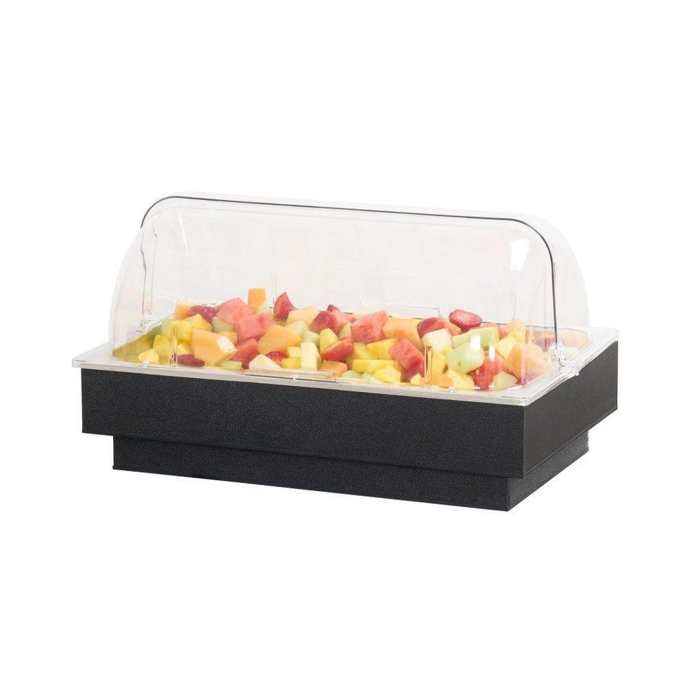 Cal-mil Classic Black Abs Cold Food Pan With Cover, 12 X 20 Inch