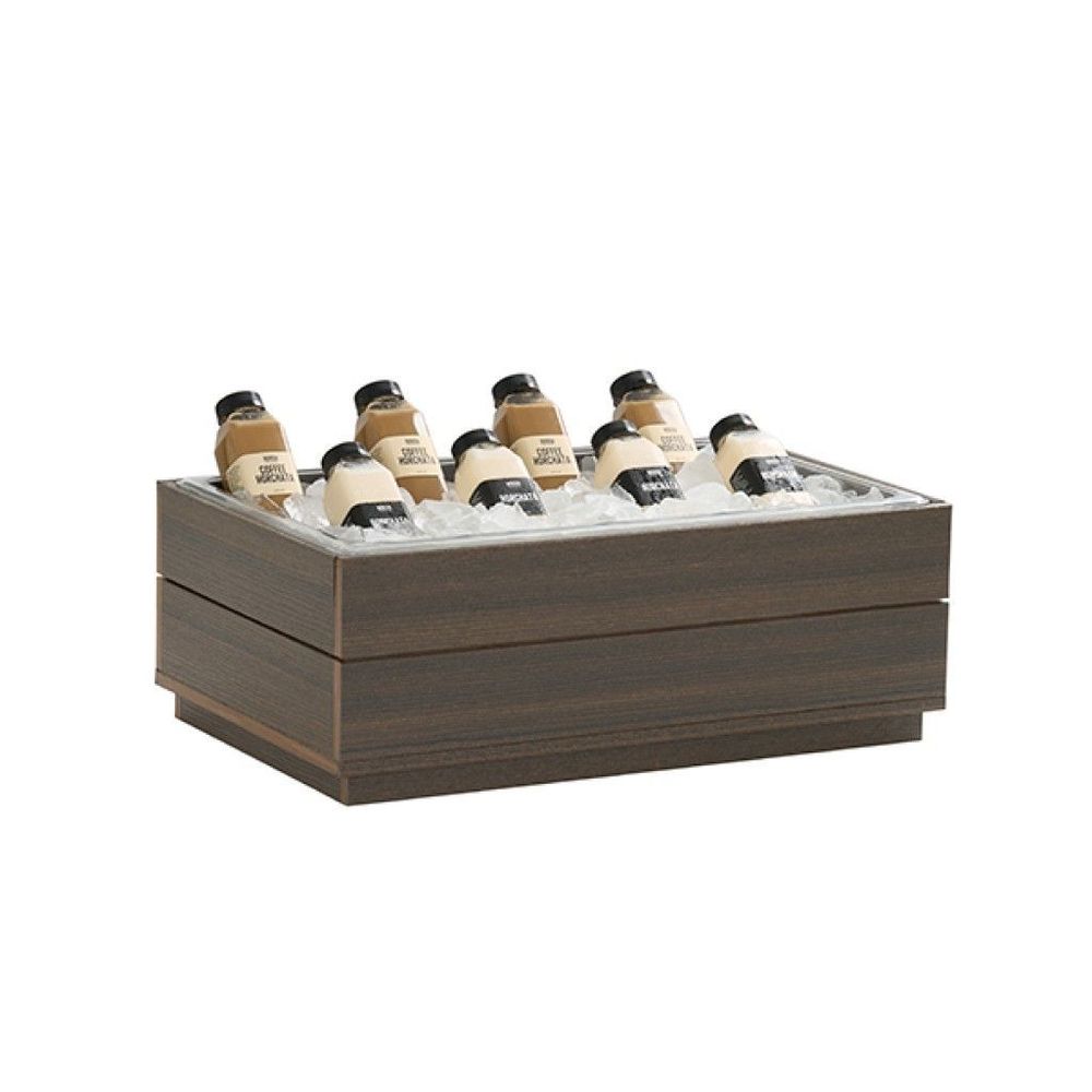 Cal-mil Vista Collection Mocha Ice Housing With Polycarbonate Pan And Liner, 12 X 20 Inch