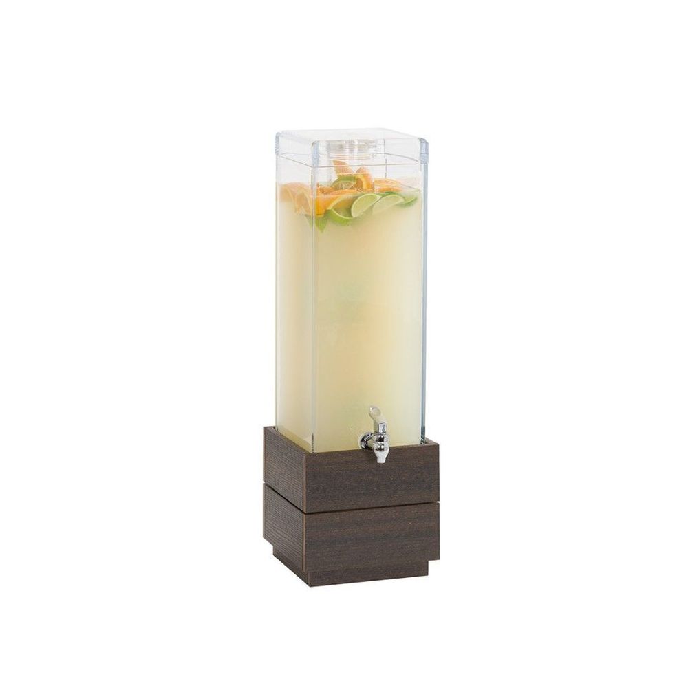 Cal-mil Vista Collection Dispensador De Bebidas Cuadrado Mocha Infusion, Capacidad De 3 Galones