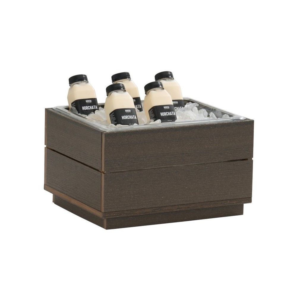 Cal-mil Vista Collection Mocha Ice Housing With Polycarbonate Pan And Liner, 10 X 12 Inch
