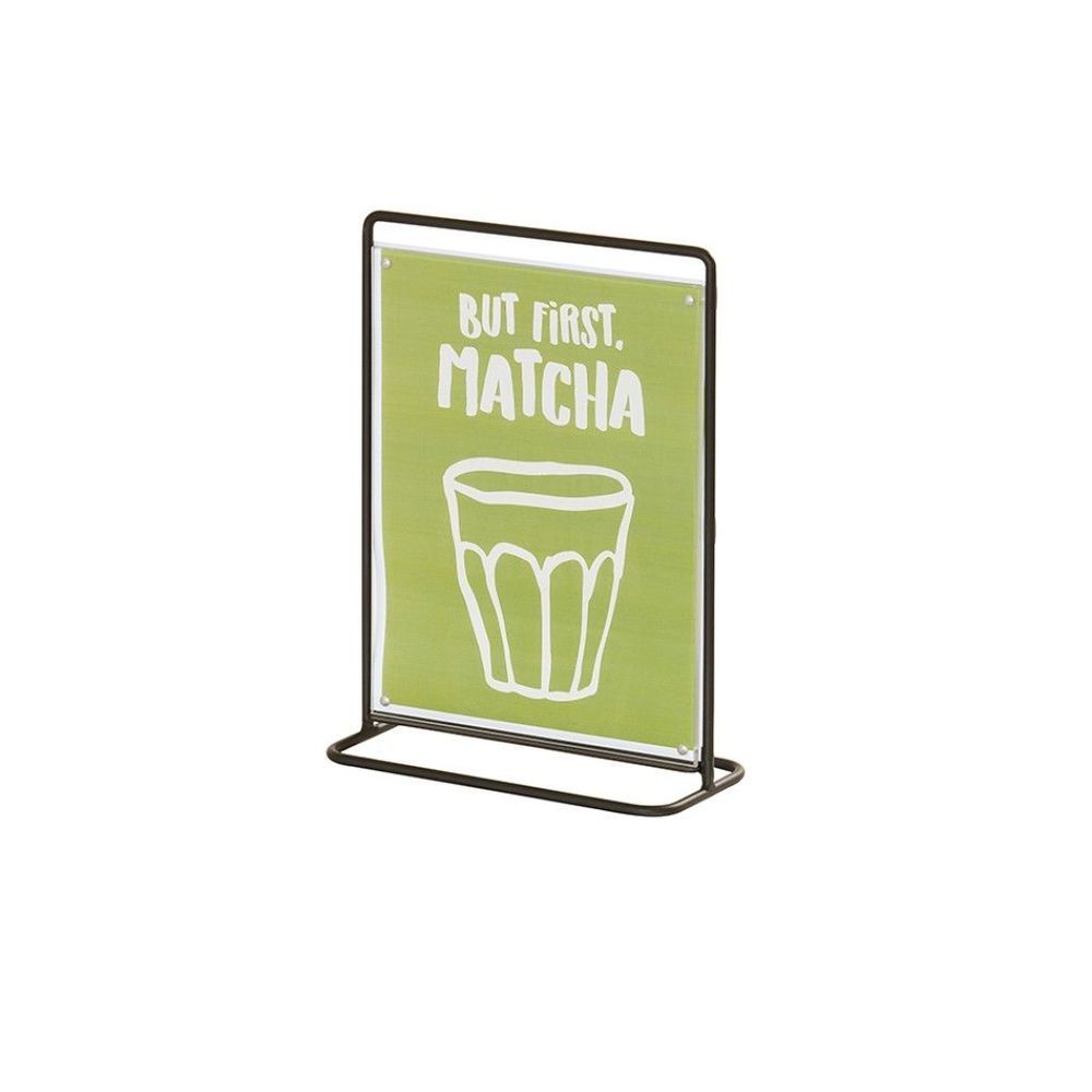 Cal-mil Logan Collection Black Wire 8.5 X 11 Inch Sign Holder -- 6 Per Case