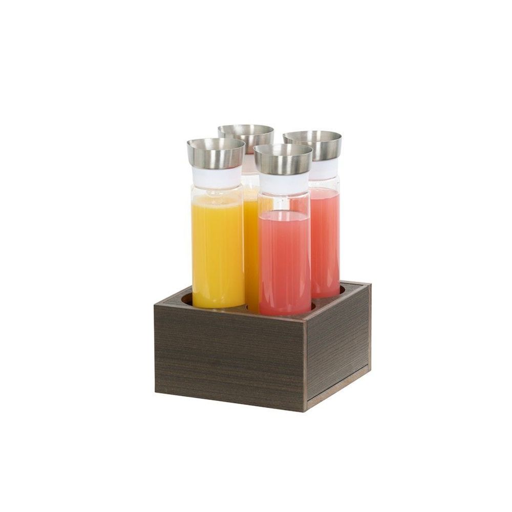 Cal-mil Vista Collection Mocha Four Section Carafe Cooler, 9.5 X 9.5 X 5 Inch
