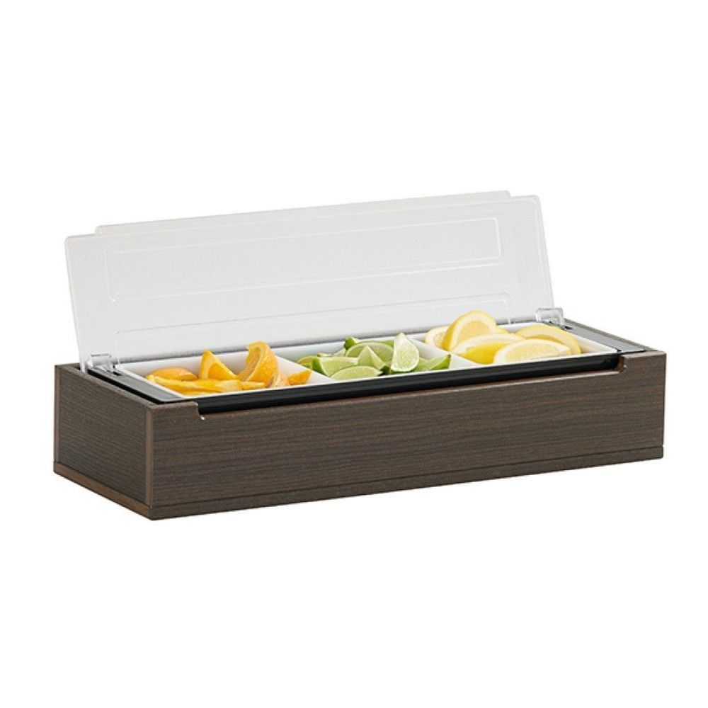 Cal-mil Vista Collection Mocha Three Section Bar Organizer, 7.5 X 20.75 X 4.5 Inch