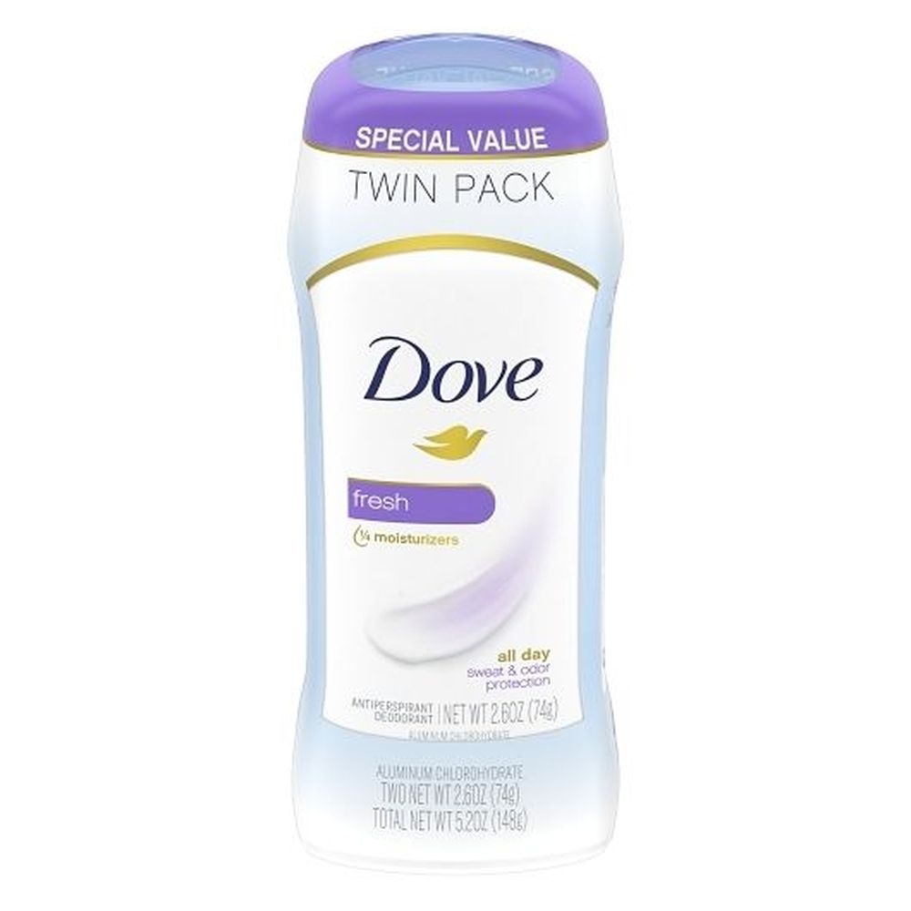 Fresh Anti-Perspirant Invisible Solid Deodorant Stick - Twin Pack