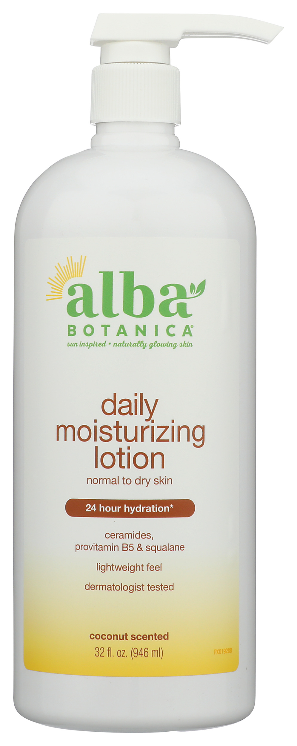 Alba Botanica Daily Moisturizing Lotion Coconut Scent, 32 Fluid Ounce -- 6 Per Case