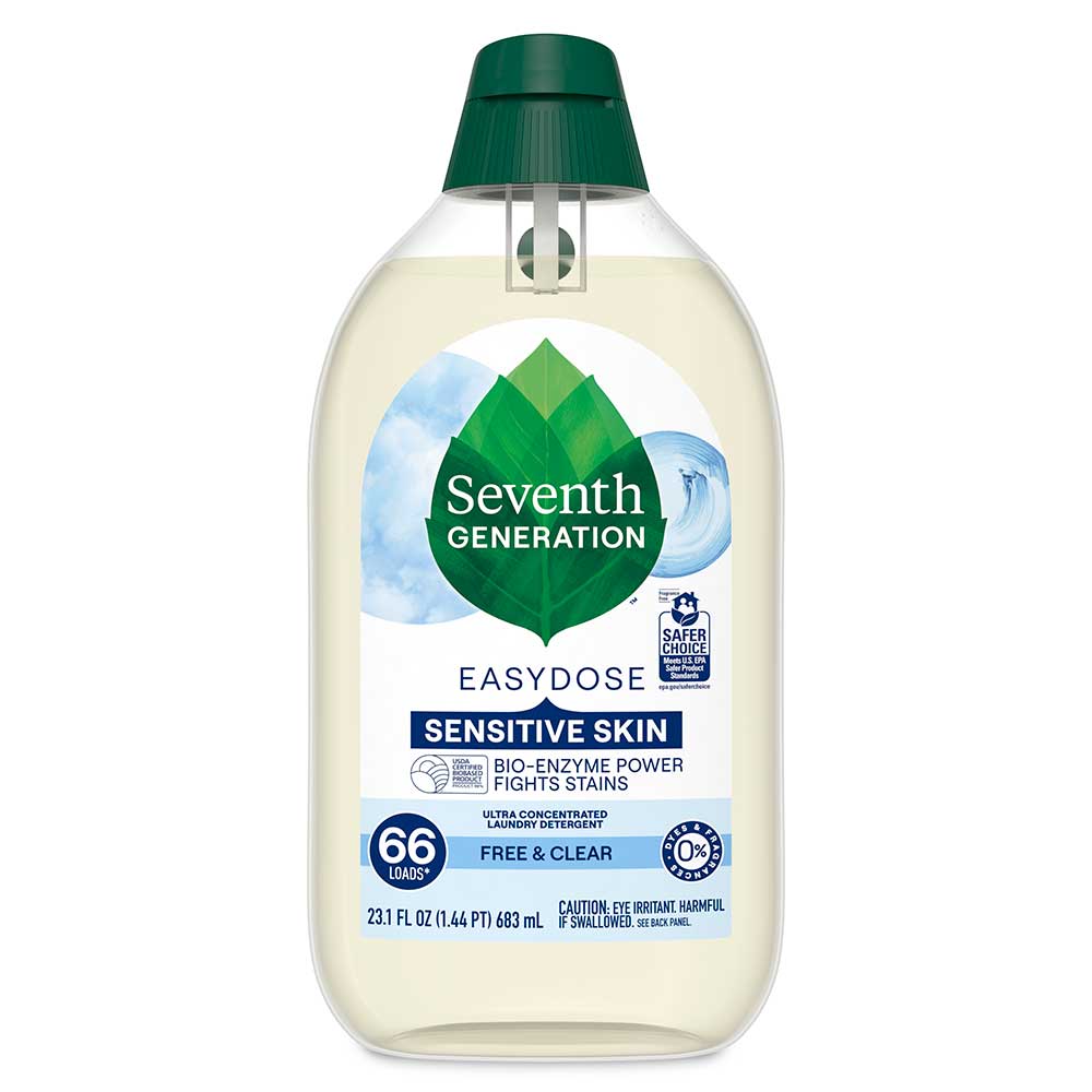 Seventh Generation 23.1 Ounce Easydose Ultra-concentrated Laundry Detergent, 2 Count