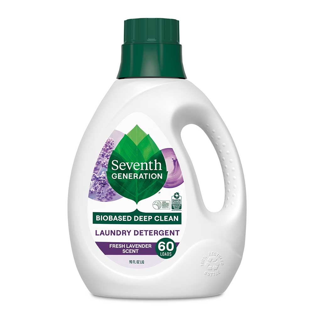 Seventh Generation Fresh Lavender Liquid Laundry Detergent, 90 Fluid Ounce -- 2 Per Case