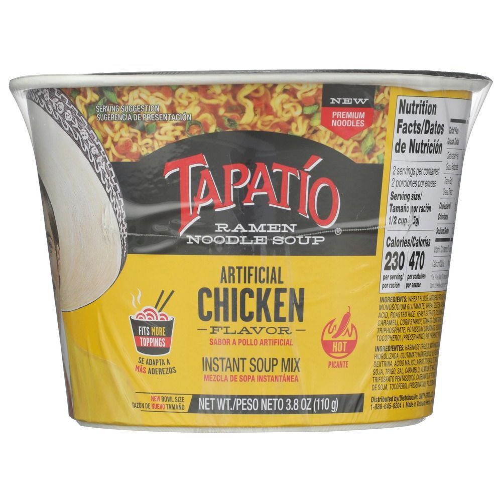Tapatio Chicken Ramen Noodle Bowl, 3.88 Ounce -- 6 Per Case