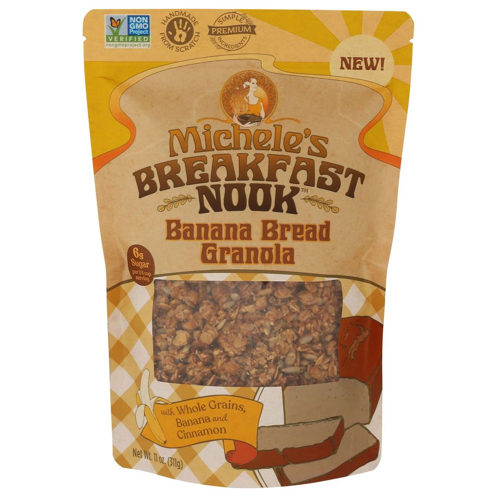 Micheles Breakfast Nook Banana Bread Granola, 11 Ounce -- 6 Per Case