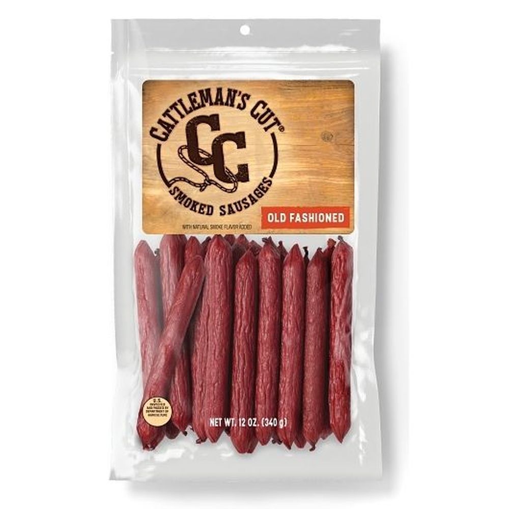 Cattlemens Cut Old Fashioned Smoked Sausages Sticks, 12 Ounce -- 12 Per Case