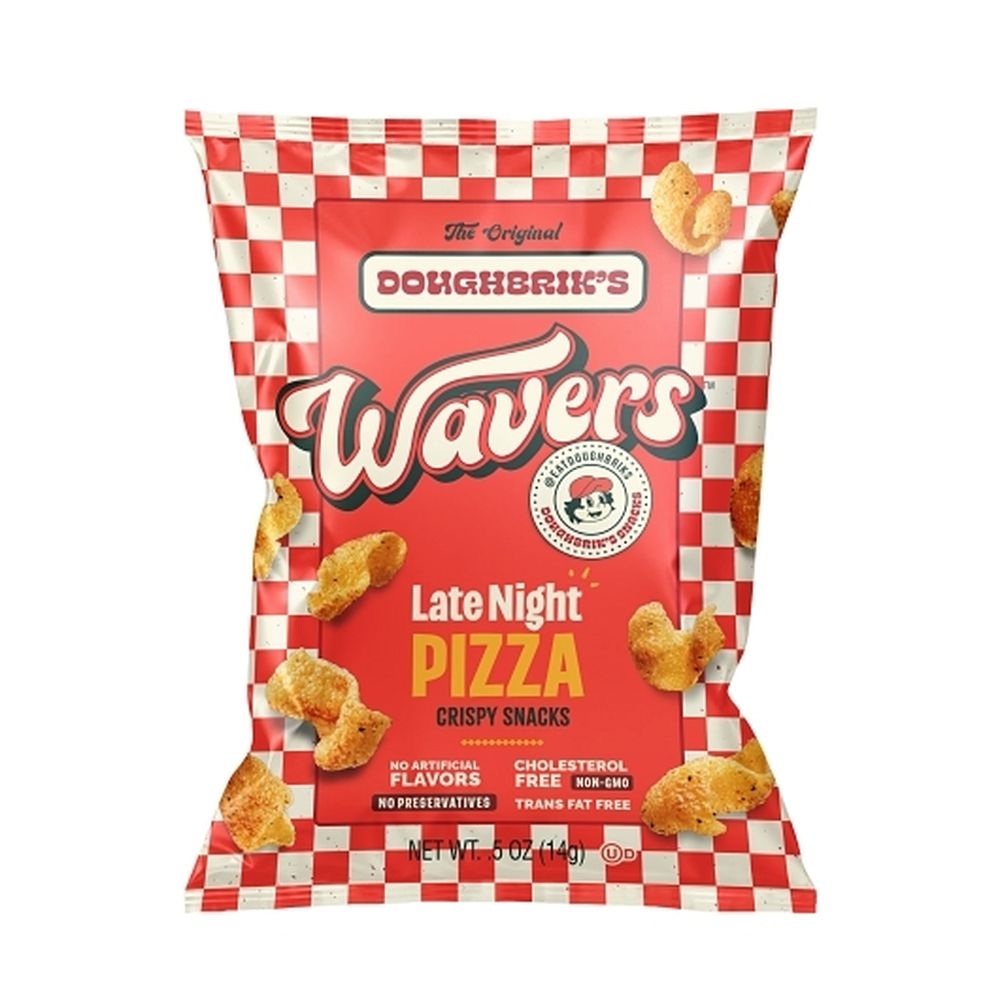 Wavers Late Night Pizza Crispy Snacks, 0.5 Ounce -- 48 Per Case