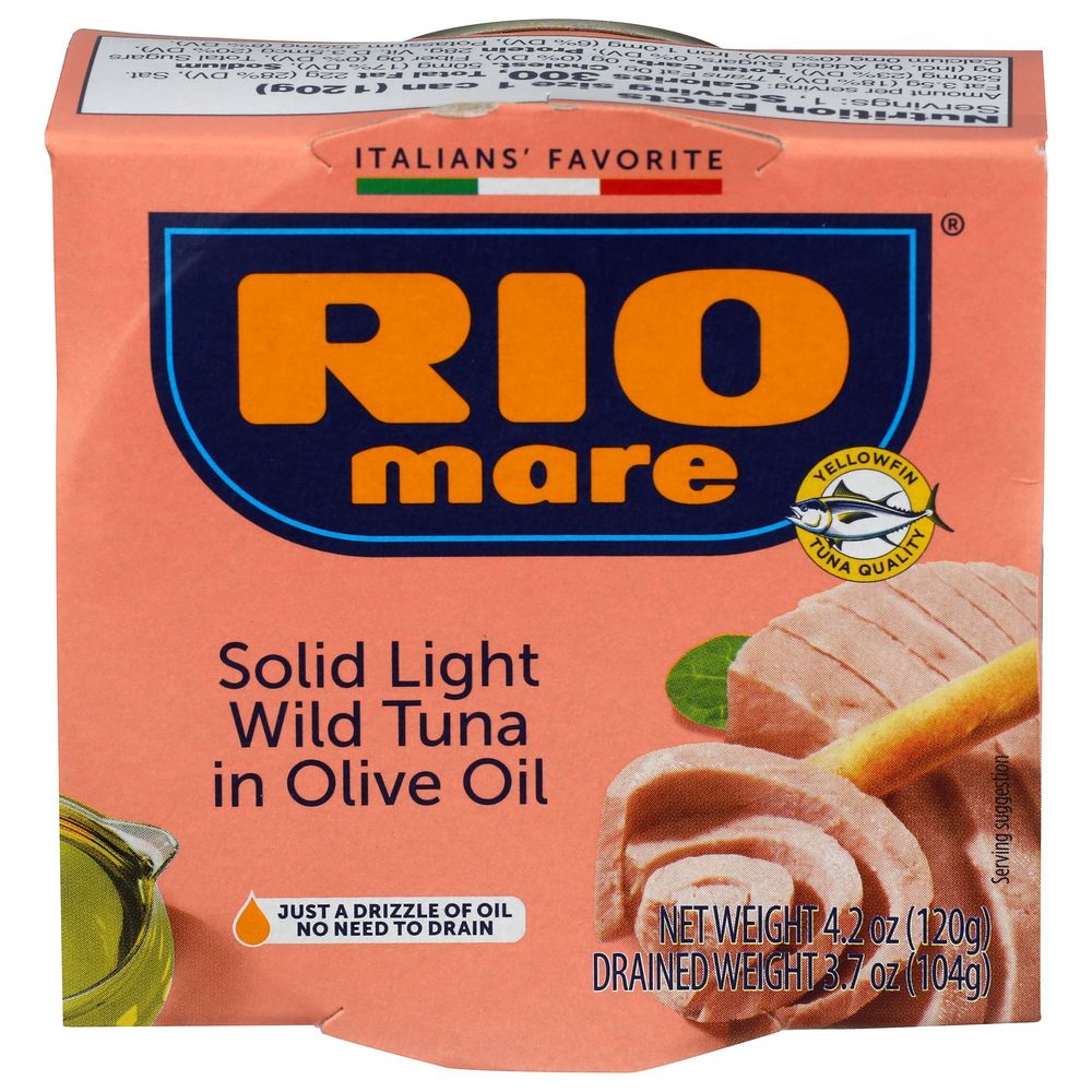 Rio Mare Solid Light Wild Tuna In Olive Oil, 4.2 Ounce -- 12 Per Case