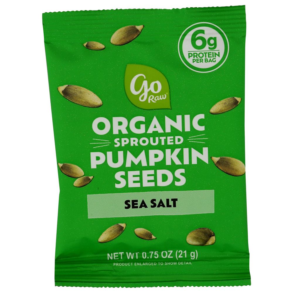 Go Raw Sprouted Pumpkin Seeds, 6.75 Ounce -- 6 Per Case