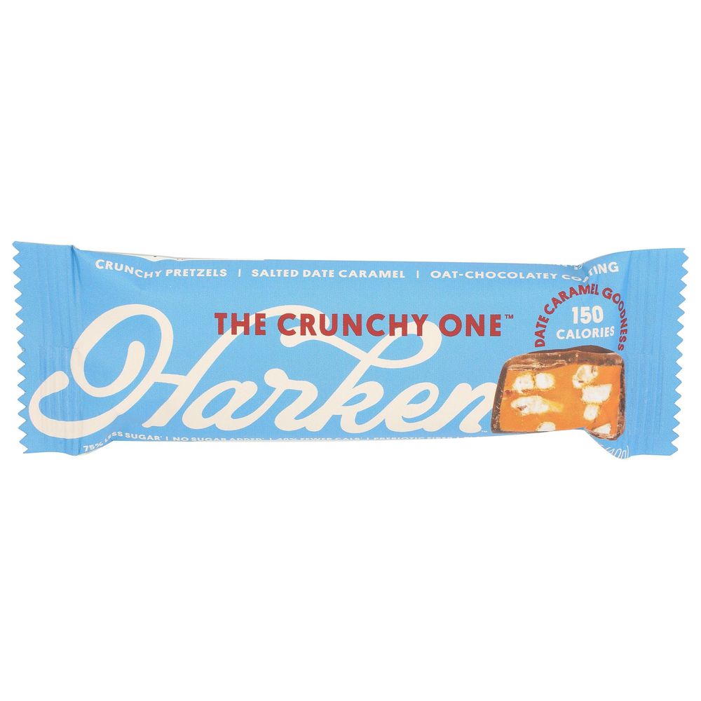 Harken Date Caramel Candy Bar With Pretzels, 1.41 Ounce -- 12 Per Case