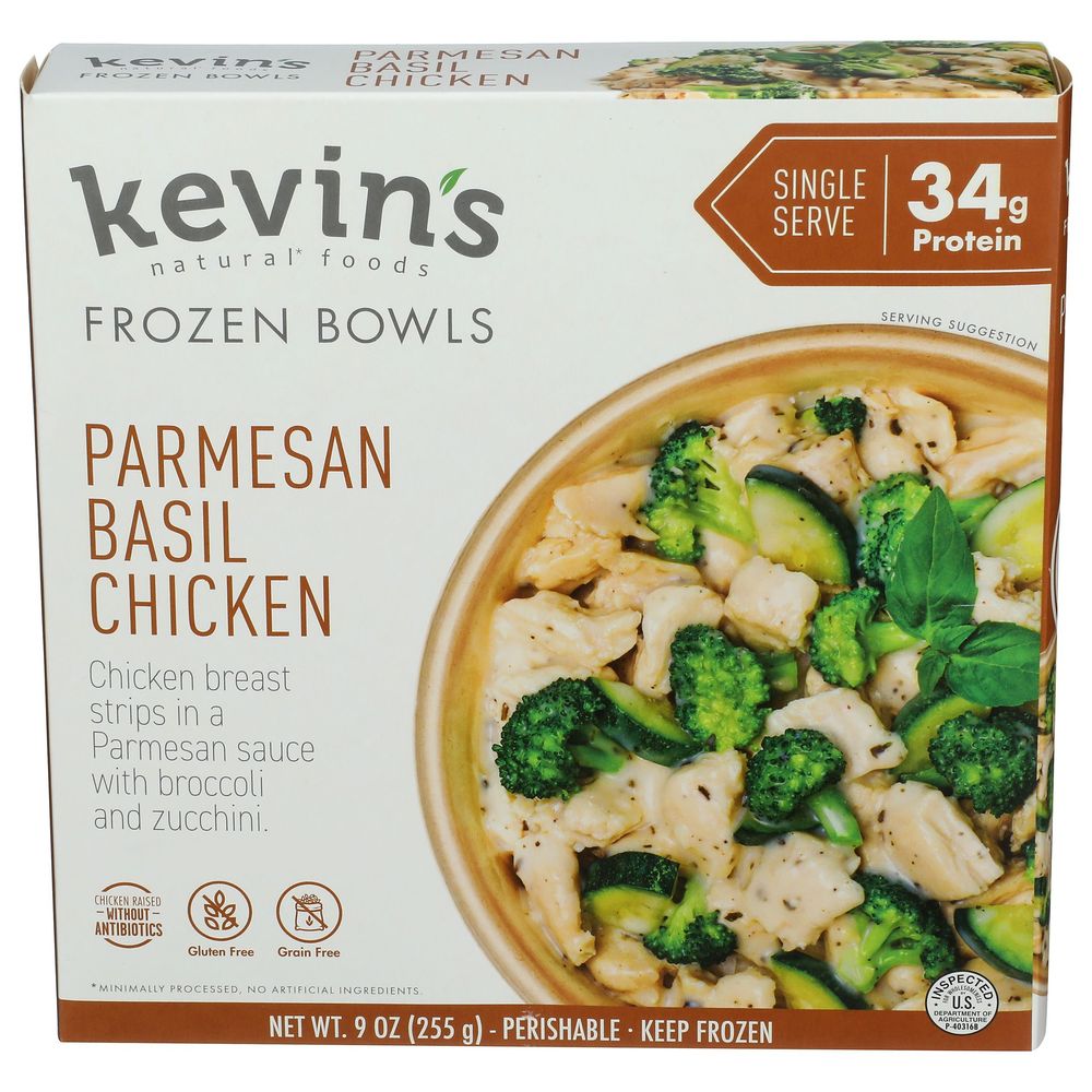 Kevin's Parmesan Basil Chicken Bowl, 9 Ounce -- 8 Per Case