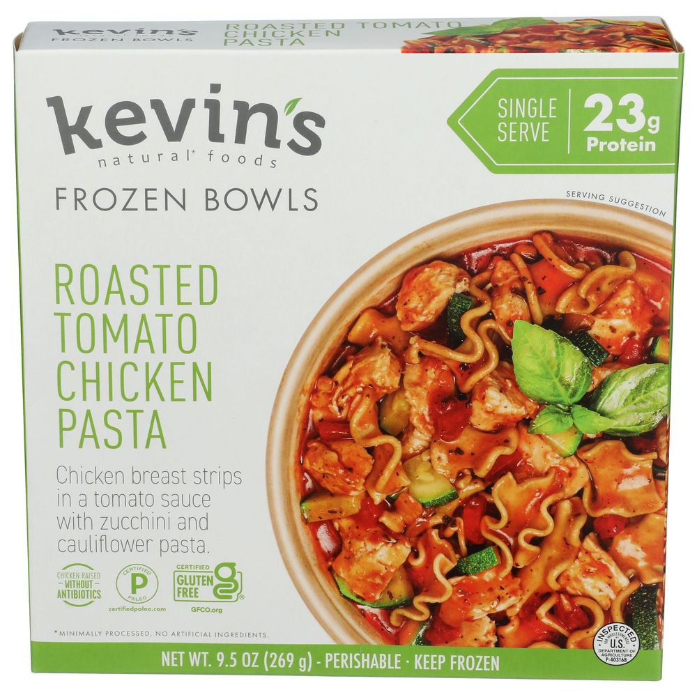 Kevin's Roasted Tomato Chicken Pasta Bowl, 9.5 Ounce -- 8 Per Case