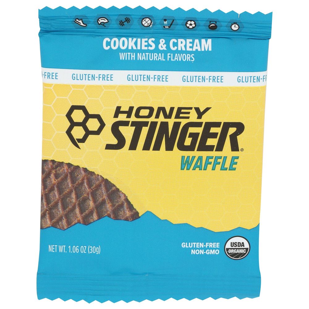 Honey Stinger Cookies And Cream Waffle, 6.35 Ounce -- 4 Per Case