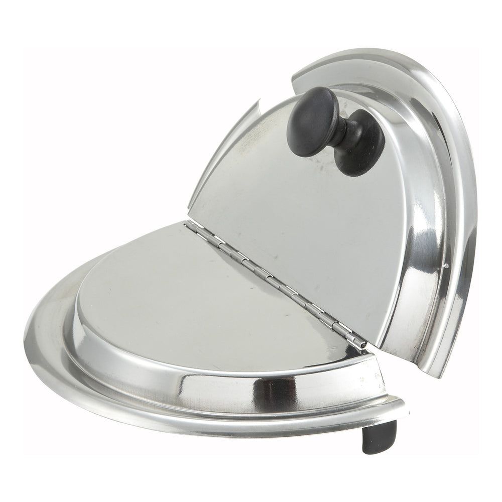 Winco Stainless Steel Hinged Cover For 7 Quart Bain Marie Inset