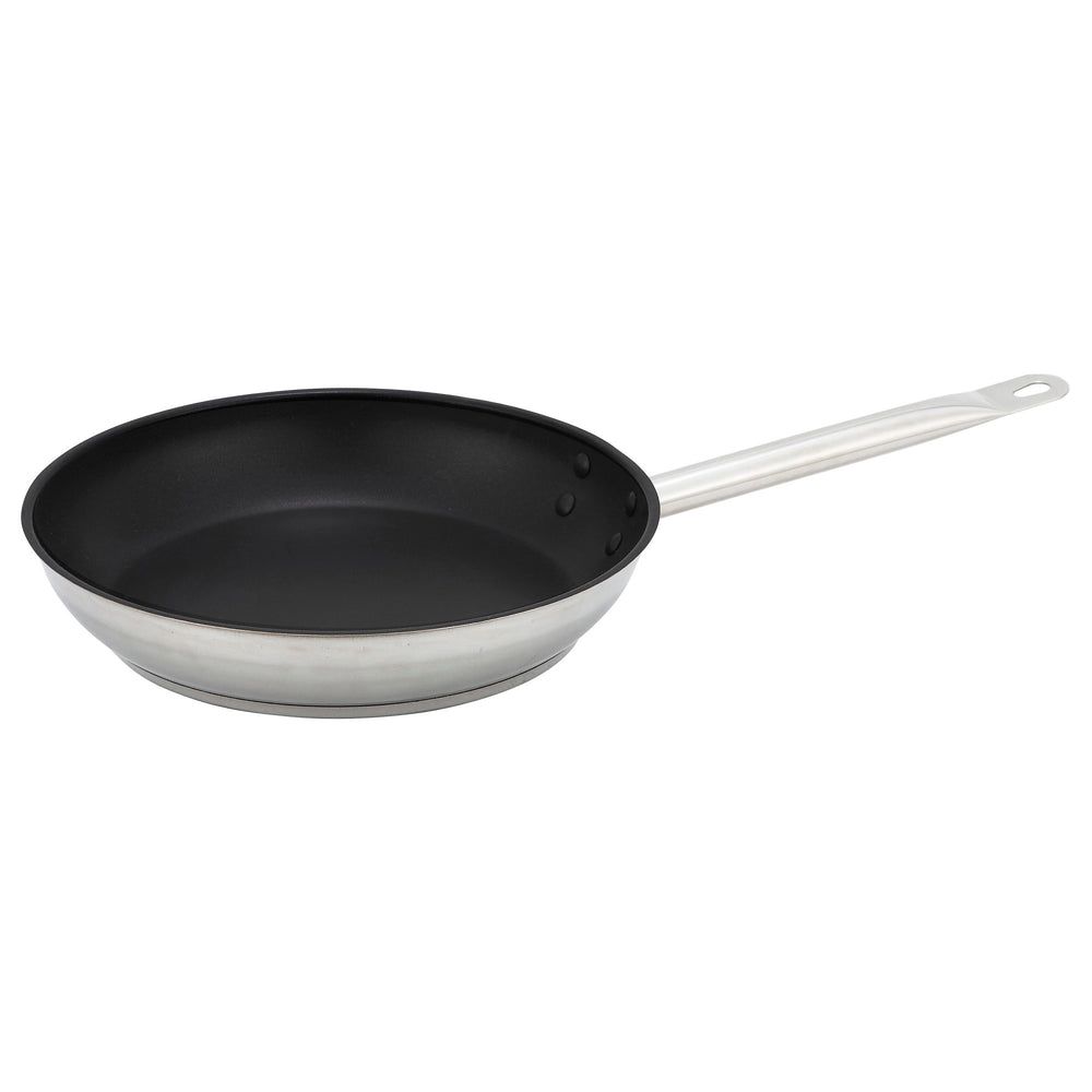 Winco 18/8 Stainless Steel Fry Pan With Non Stick Coating, 11 X 2 Inch -- 6 Per Case