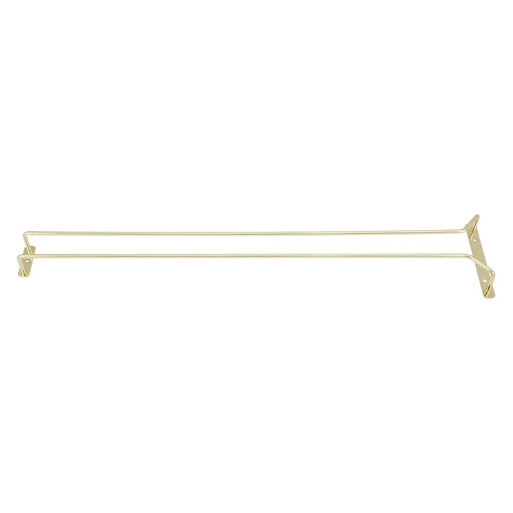 Winco Brass Plated Wire Single Channel Glass Hanger, 24 Inch