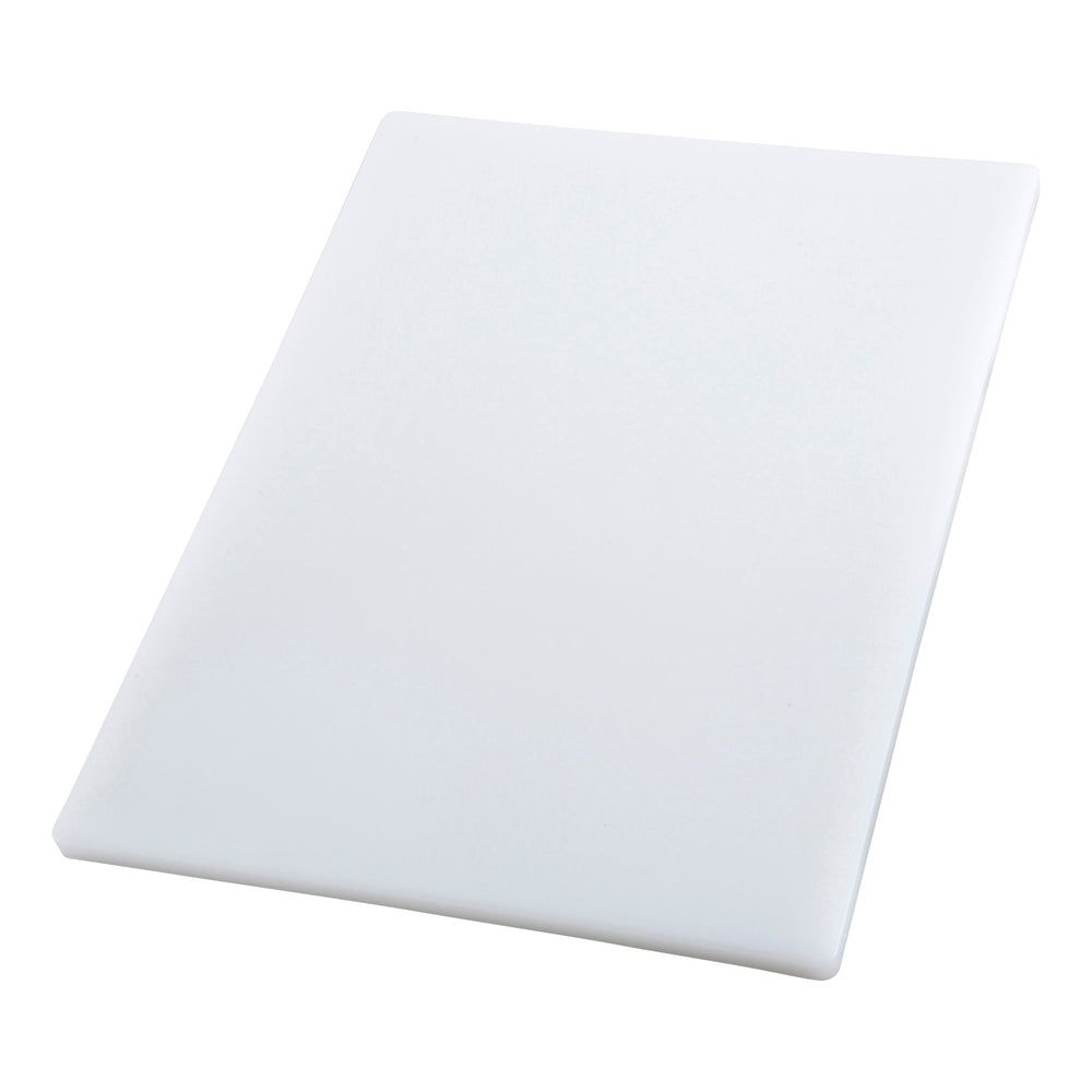 Winco White Plastic Rectangular Cutting Board, 15 X 20 X 3/4 Inch