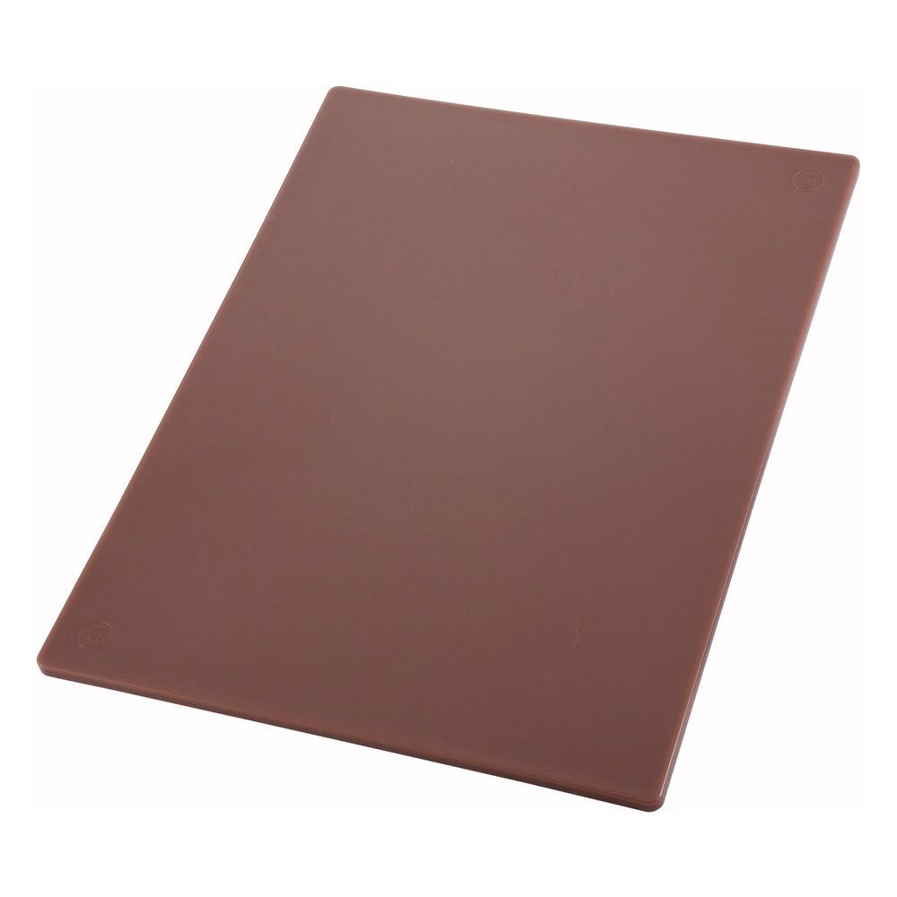 Winco Brown Cutting Board, 12 X 18 X 1/2 Inch