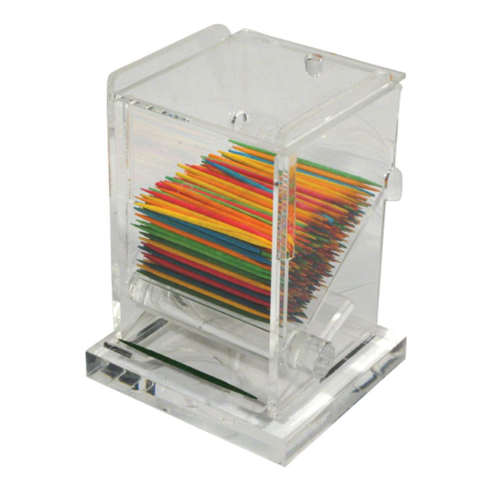 Winco Clear Acrylic Toothpick Dispenser, 3 X 2 1/2 X 4 Inch