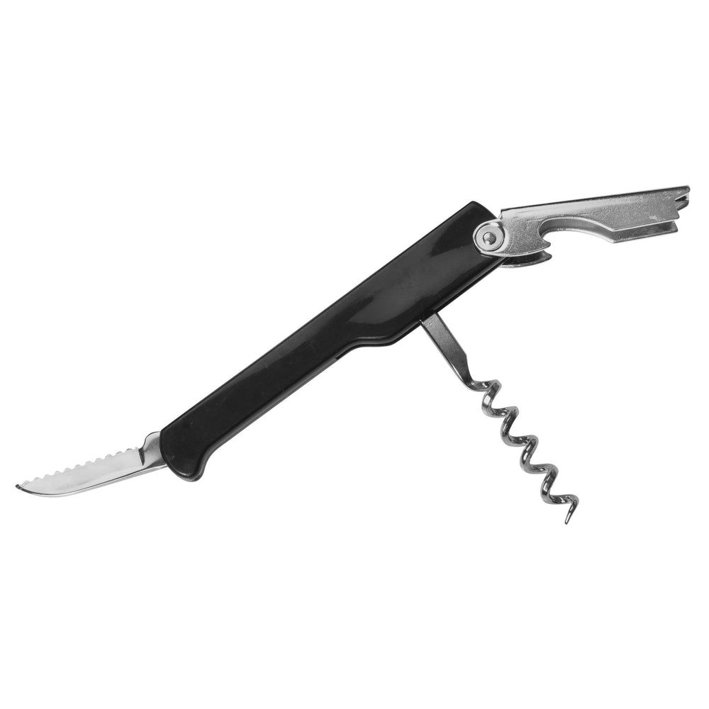 Winco Black Stainless Steel Waiters Cork Screw, 8.75 X 3.5 X 5.13 Inch -- 12 Per Case