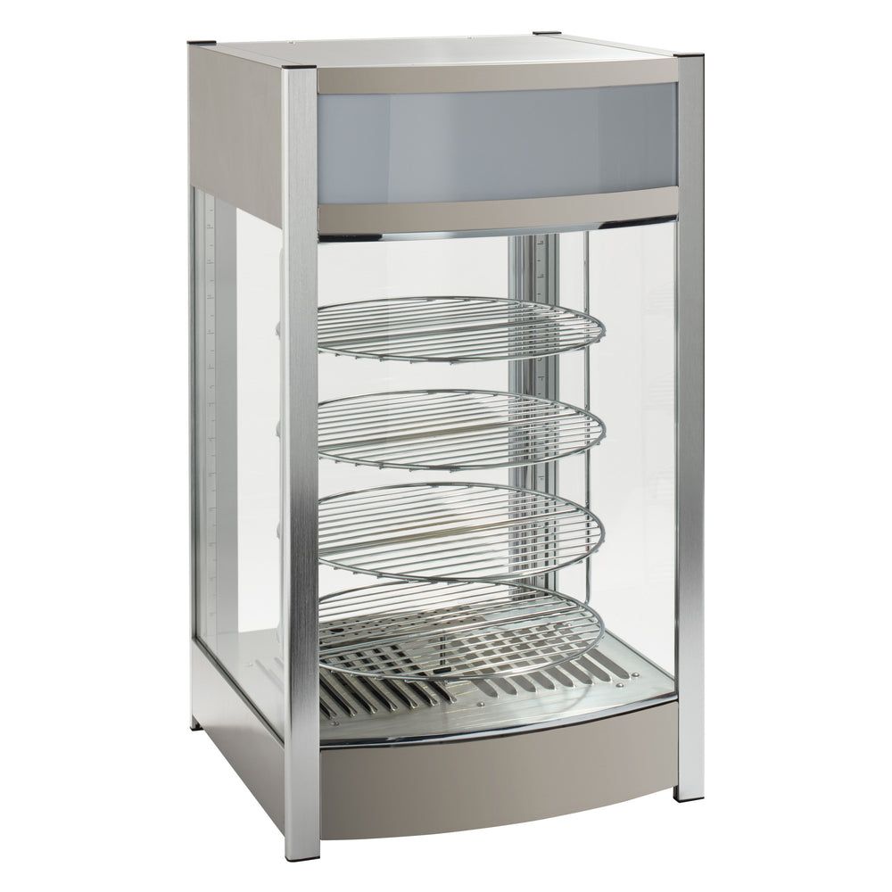 Winco Stainless Steel Electric Heated Pizza/pretzel Merchandiser Set, 18 X 17-1/2 X 31 Inch