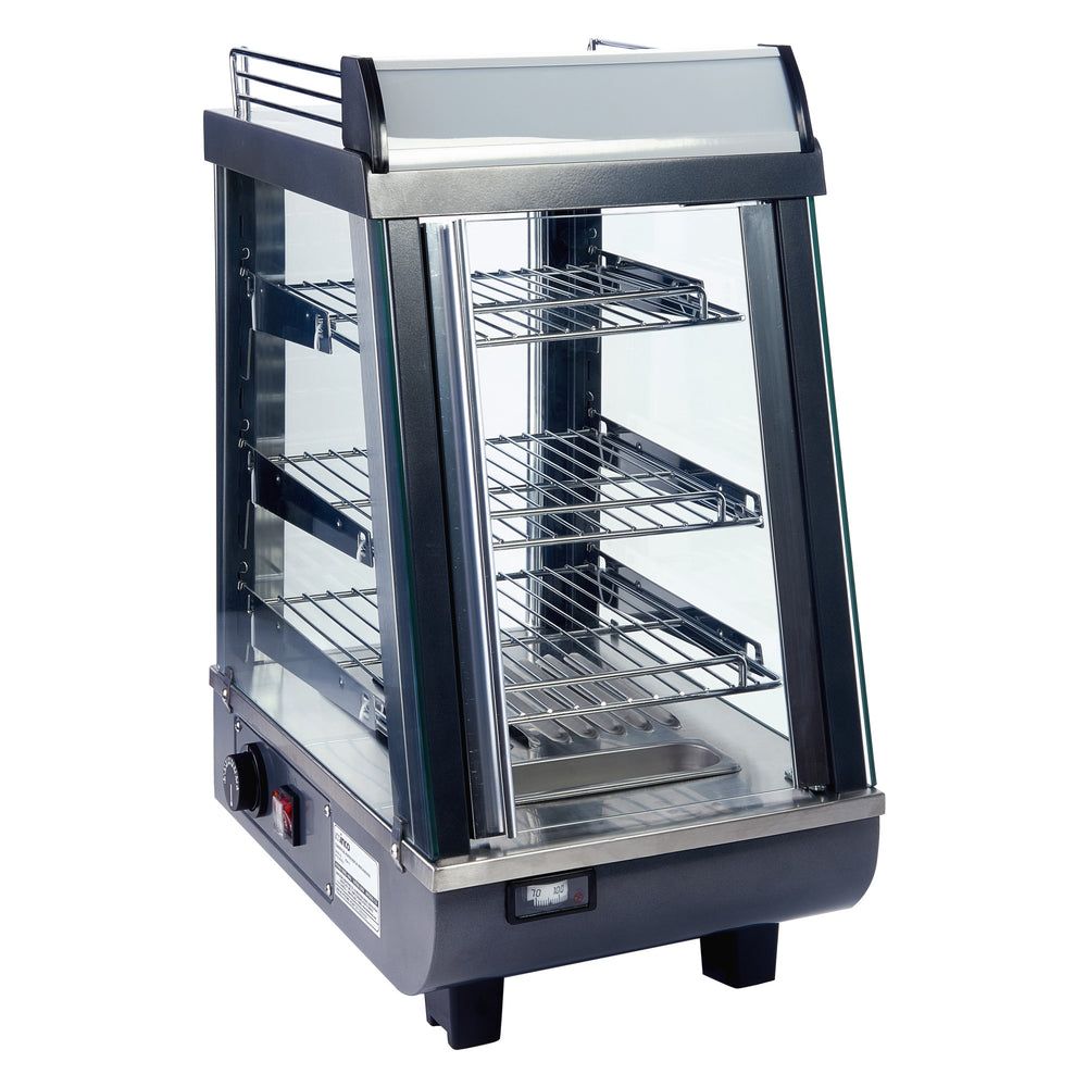 Winco Stainless Steel Heated Display Merchandiser, 13-1/2 X 19 X 26 Inch