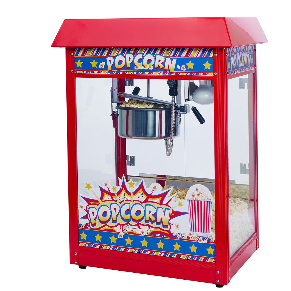Winco Showtime Red 120v Electric Popcorn Popper