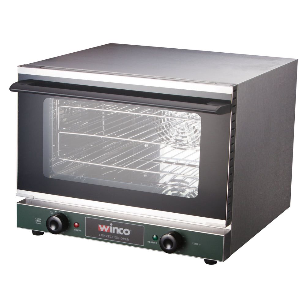 Winco Stainless Steel Quarter Size Countertop Convection Oven, 0.8 Cubic Feet