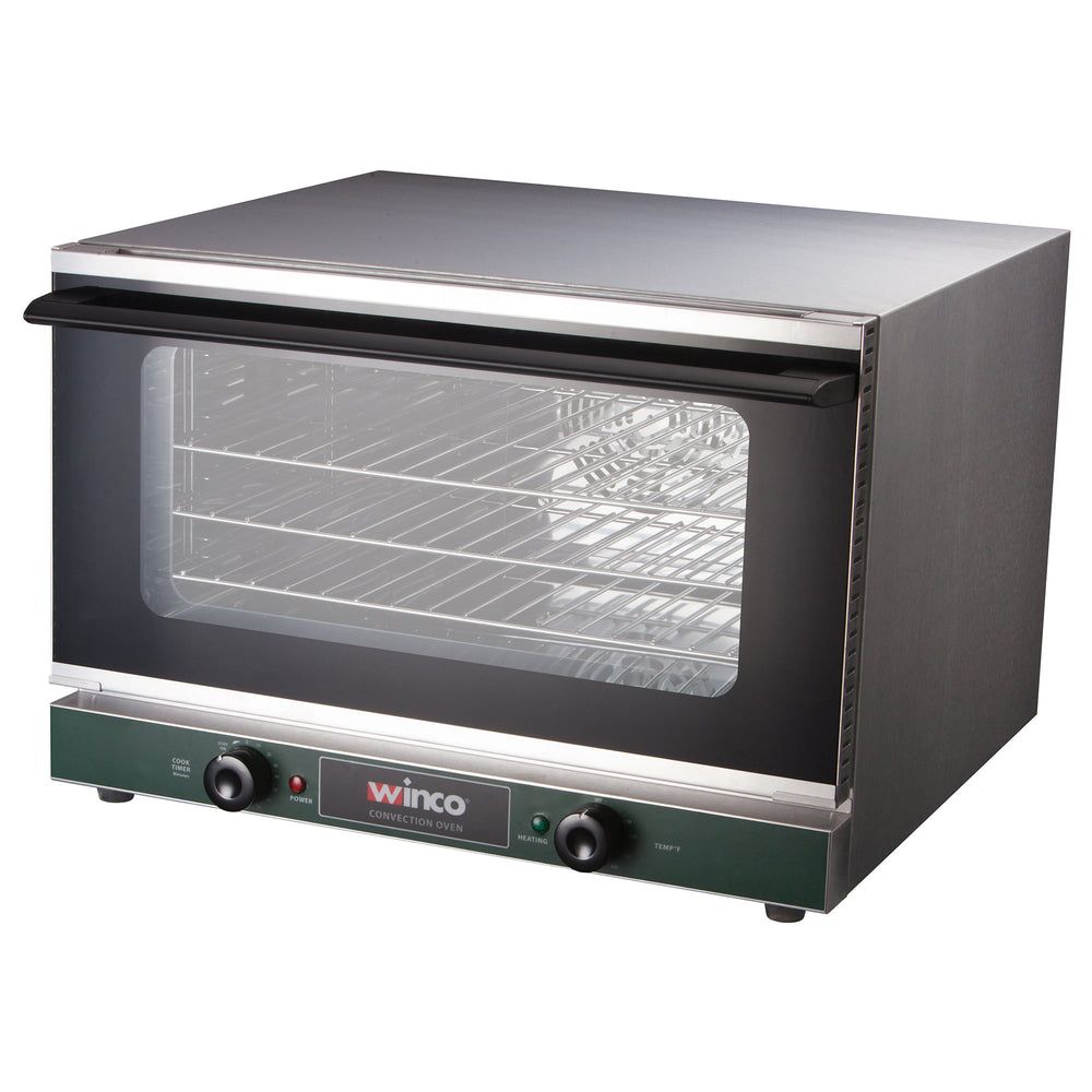 Winco Stainless Steel Half Size Countertop Convection Oven, 1.5 Cubic Feet