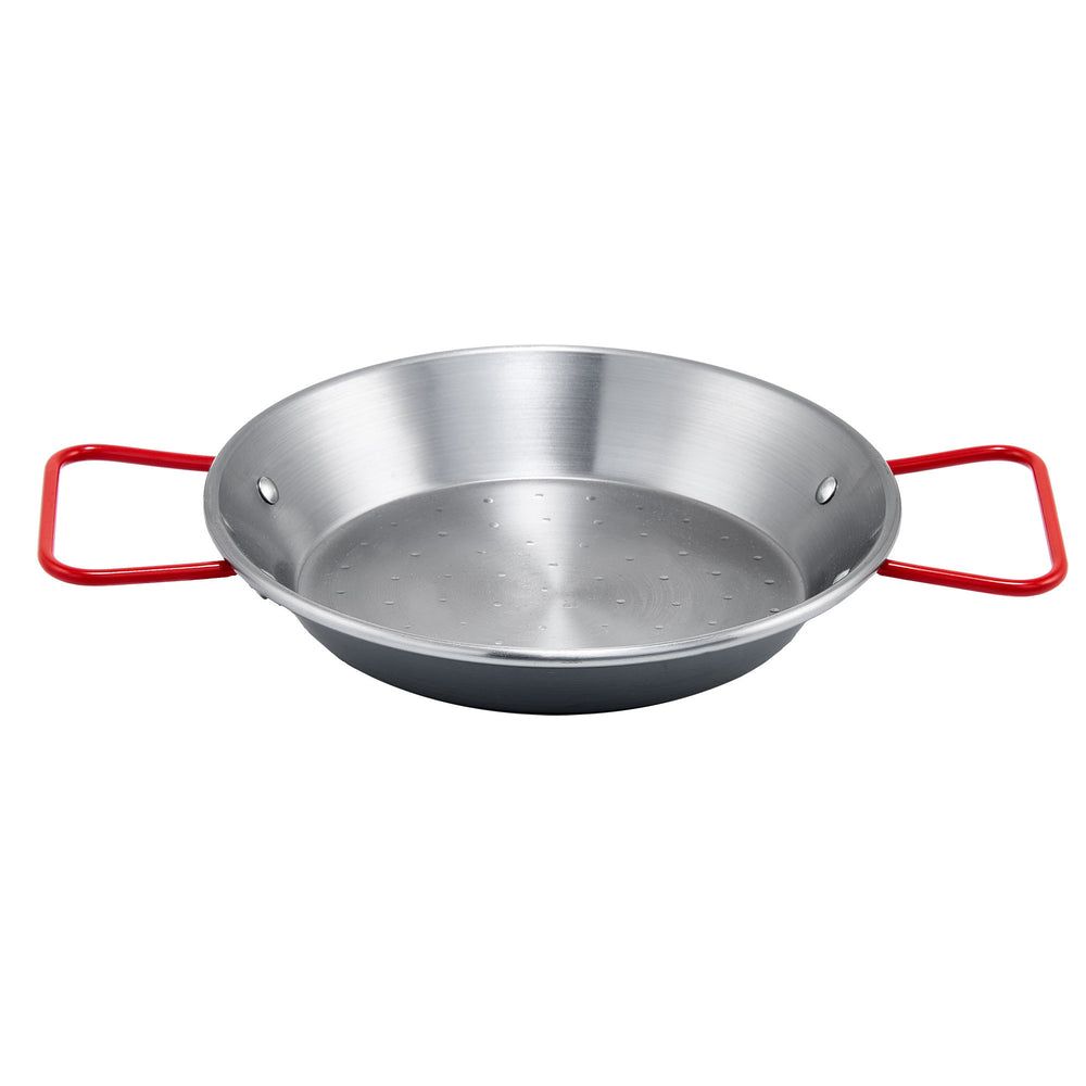 Winco Carbon Steel Polished Paella Pan, 14 1/8 Inch -- 5 Per Case