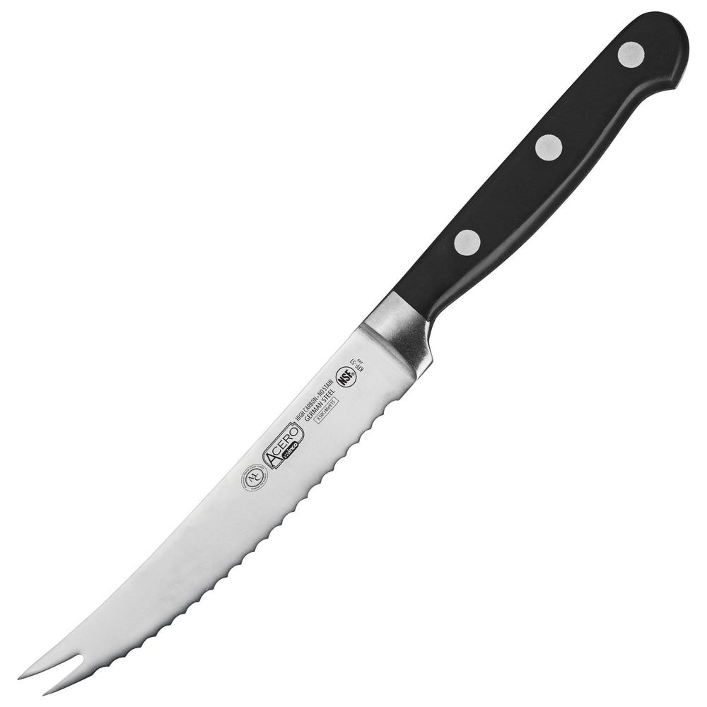 Winco Acero Forged Tomato Knife, 5 Inch Blade -- 6 Per Case