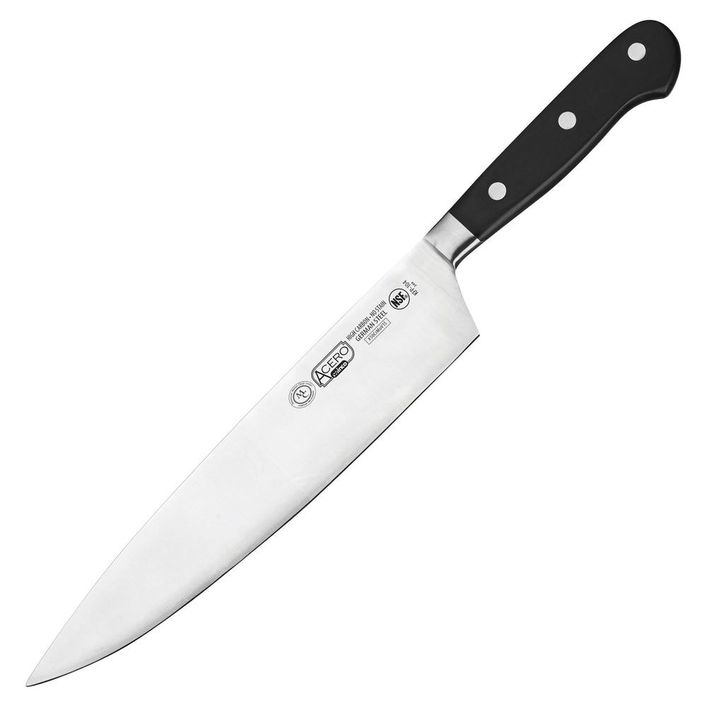 Winco Acero Forged Chef Knife With Short Bolster, 10 Inch Blade -- 6 Per Case