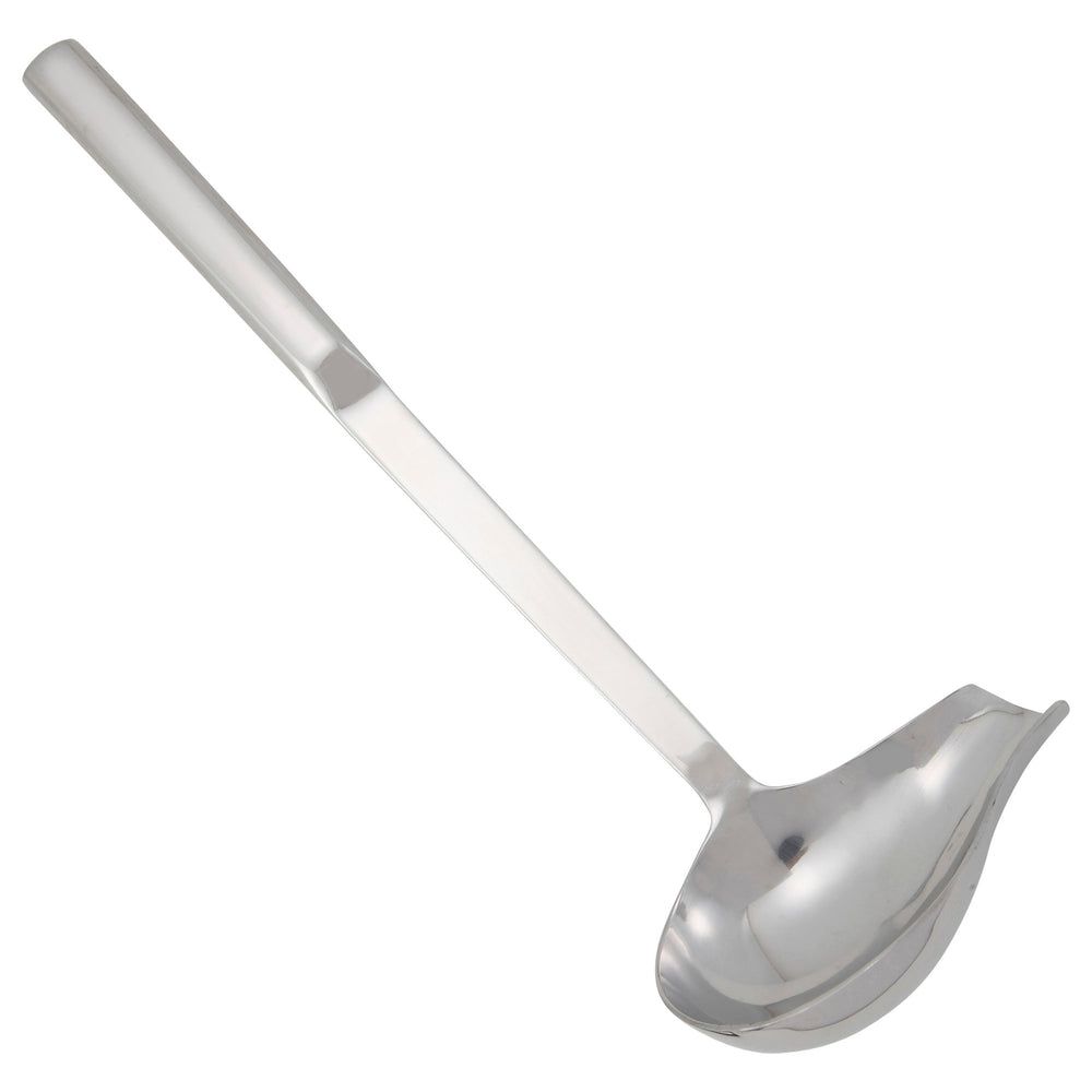 Winco Deluxe Stainless Steel Spout Ladle With Hollow Handle, 2 Ounce Capacity