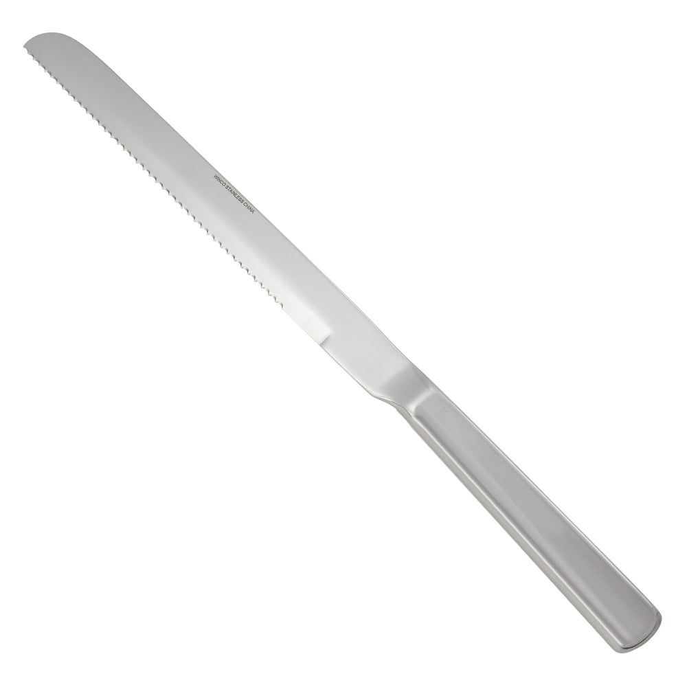 Winco Deluxe Stainless Steel Wave Edge Blade Slicer/wedding Cake Knife With Hollow Handle, 9 Inch