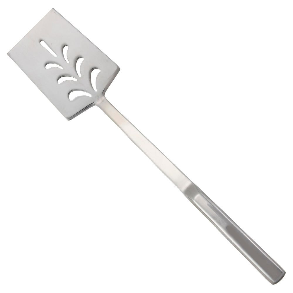 Winco Deluxe Stainless Steel Perforated Turner With Hollow Handle, 14 Inch