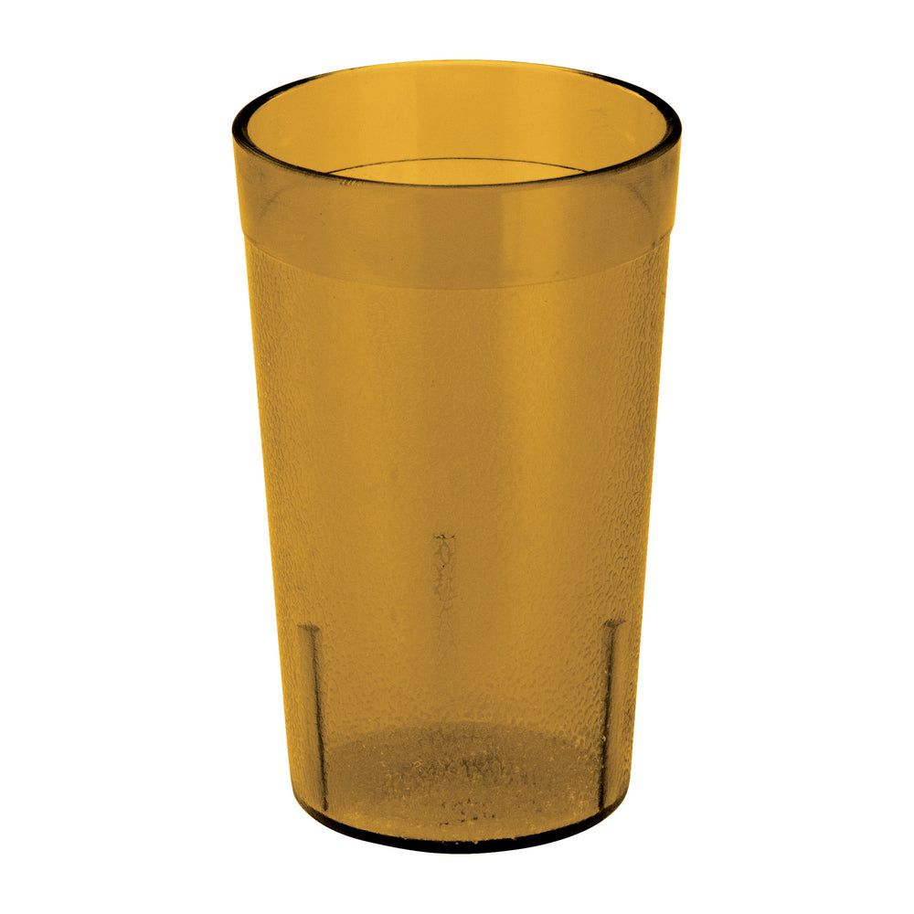Winco Amber Plastic Pebbled Tumbler, 5 Ounce Capacity -- 6 Per Case