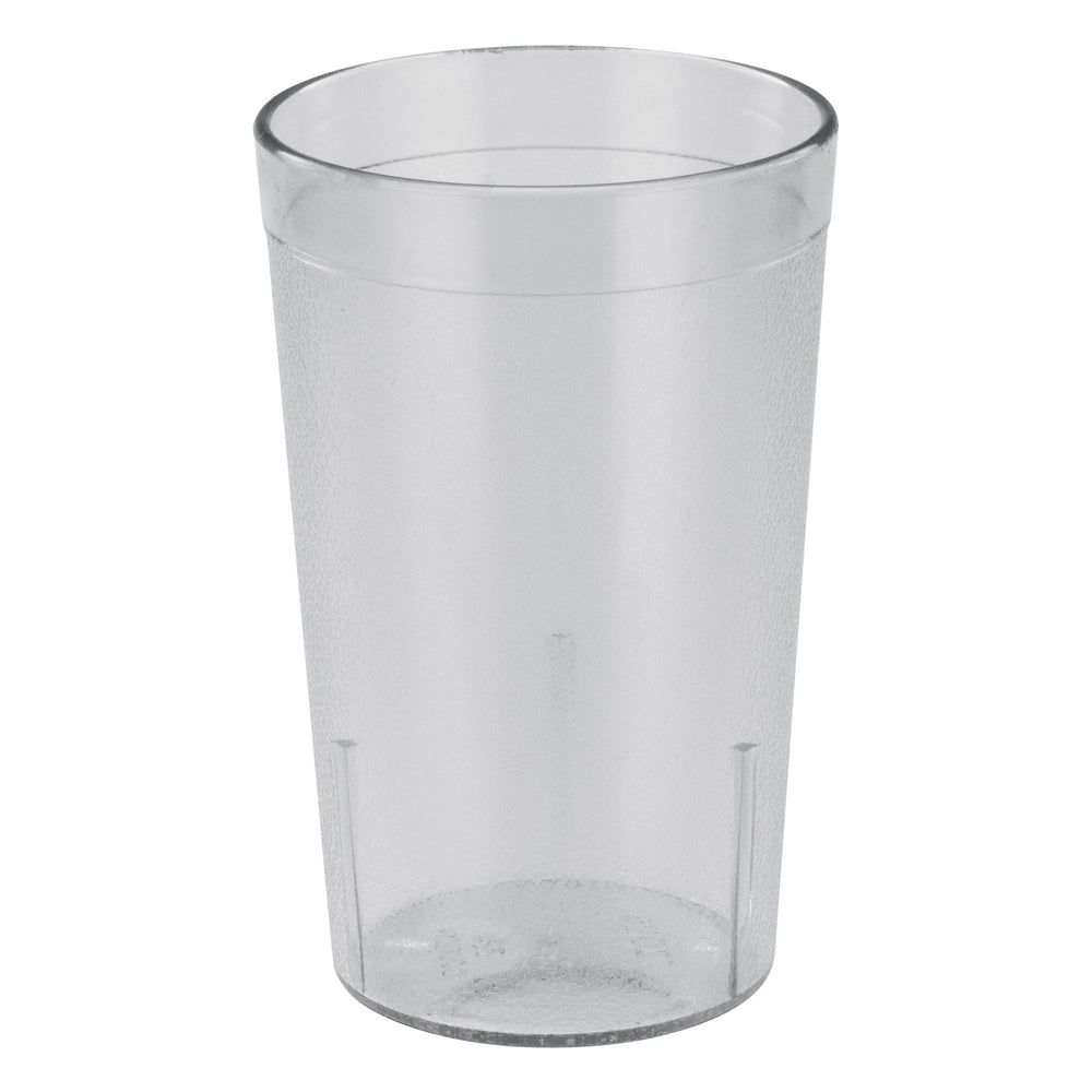 Winco Clear Plastic Pebbled Tumbler, 8 Ounce Capacity -- 6 Per Case