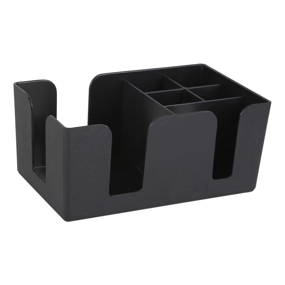 Winco Plastic 6 Compartment Bar Caddy, 9.5 X 5.75 X 4 Inch
