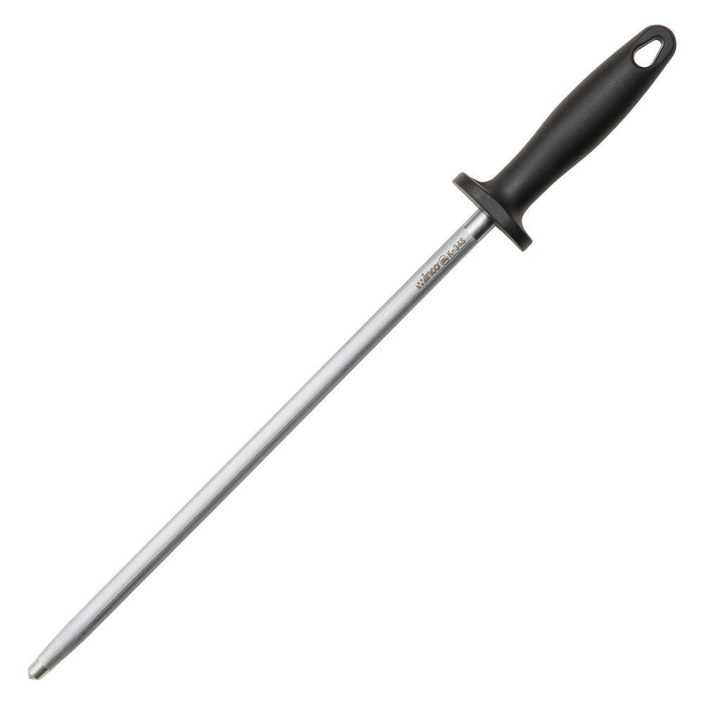 Winco Premium Stainless Steel 13mm Round Sharpening Steel, 14 Inch Length -- 6 Per Case