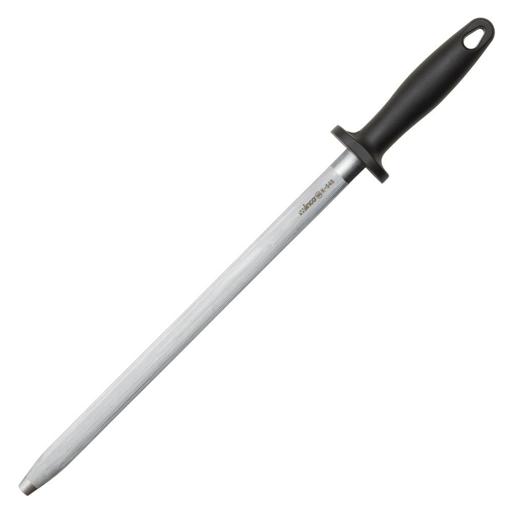 Winco Premium Stainless Steel 22mm Oval Sharpening Steel, 14 Inch Length -- 6 Per Case