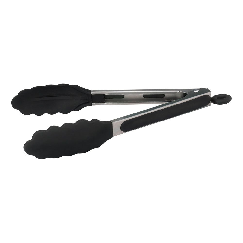 Winco Stainless Steel Silicone Grips Utility Tong With Lock Clip, 9 Inch -- 12 Per Case